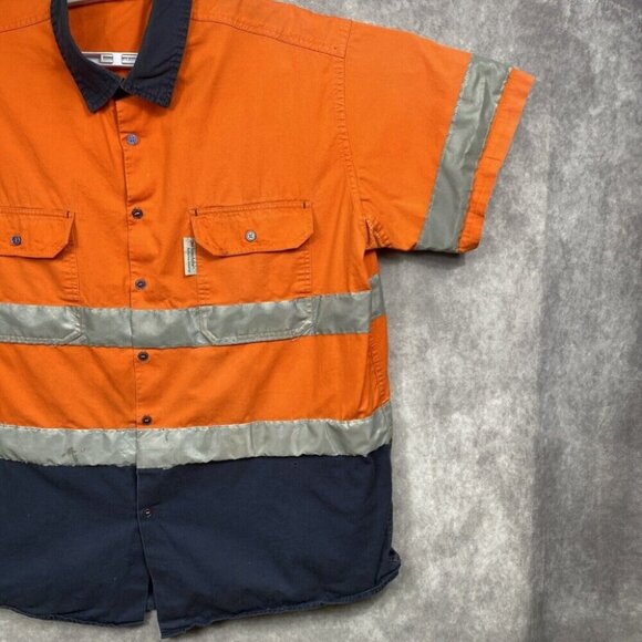 Lantern Fish 3M Scotchlite Reflective Work Shirt Mens 3XL Safety PPE Tow Truck - Picture 5 of 16